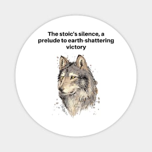 Stoic The Wolf Mindset Magnet